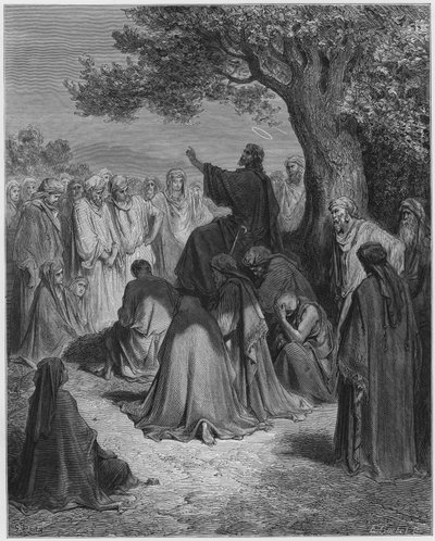 Jesus Preaching to the Multitude by Gustave Dore
